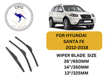 WIPER BLADES FOR HYUNDAI SANTA FE 2012-2018