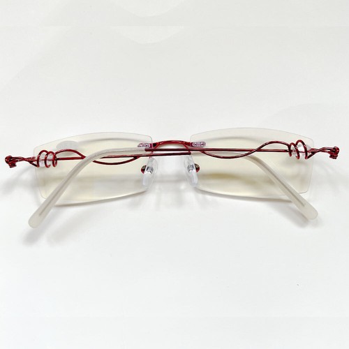 Women Rimless Reading Sun Glasses Blue Light Blocking Gradient Rectangle Readers - Picture 22 of 22