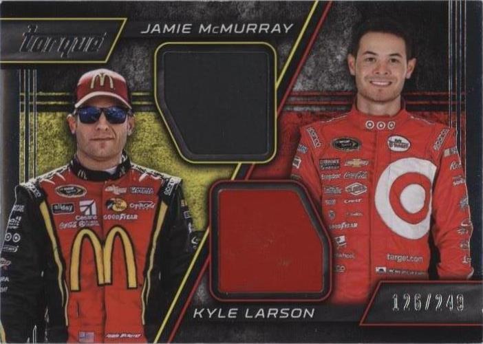 2016 Panini Torque - Pairings Materials Kyle Larson, Jamie McMurray #PM ...