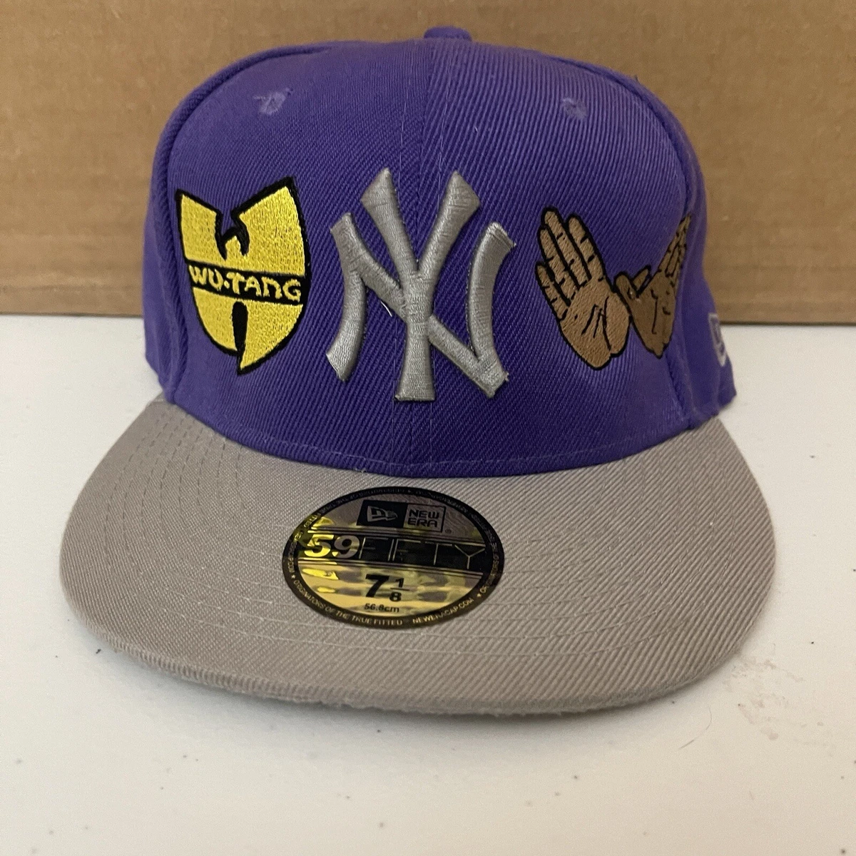 garage een miljoen Verzoekschrift Wu Tang Clan New York Yankees New Era Purple Fitted Baseball Hat Cap Size 7  1/8 | eBay