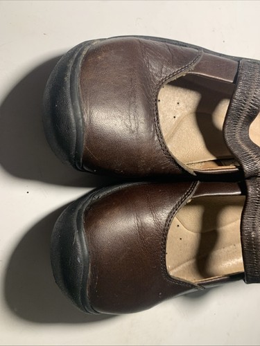 Keen Sienna Womens Size 6 Leather Brown Mary Jane Comfort Strap Shoes - Picture 3 of 10