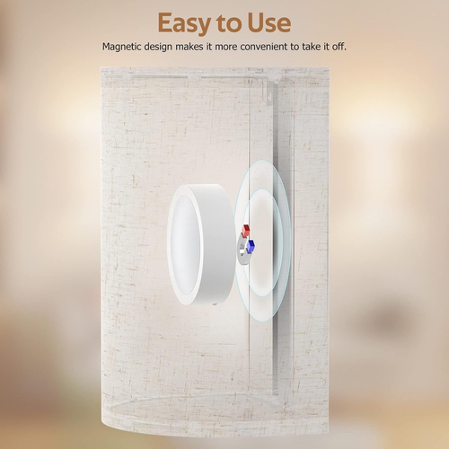 Wall Lights Sconces Set of Two,Rechargeable Battery Operated Wall Lights with Re - Picture 5 of 12