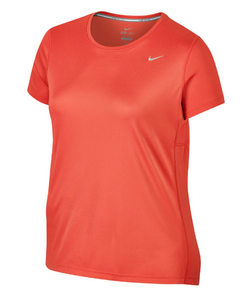Womens PLUS size NIKE 1X 2X 3X top running yoga short sleeve shirt orange miler | eBay