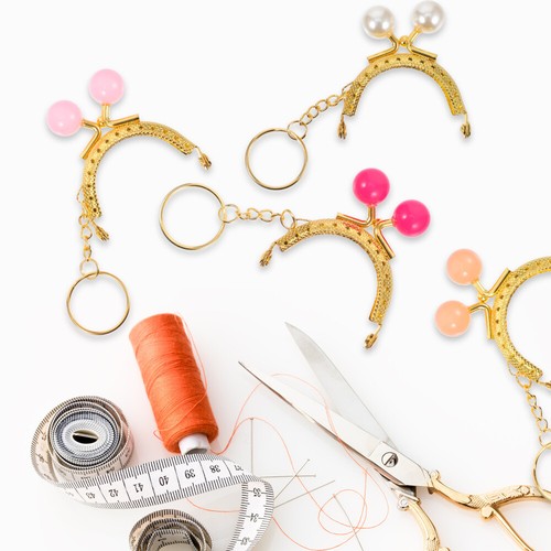 9 Pcs Süßigkeitenperlen Und Gold Reisen Dekorativ Handtaschenzubehör - Bild 8 von 12