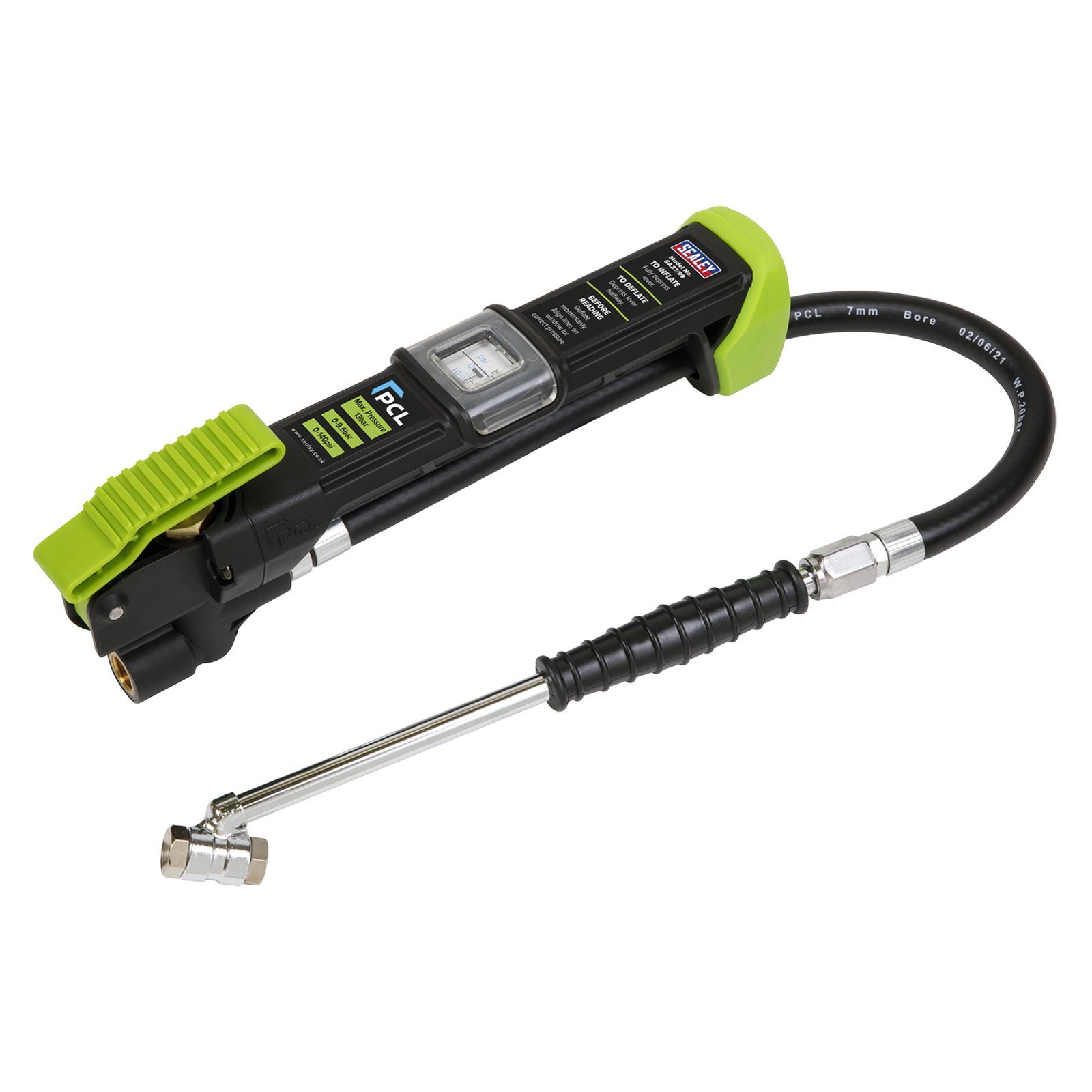 Sealey Twin Hold-On Connector Tyre Inflator Airlite Eco - SA37/99
