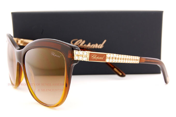 CHOPARD SCH090S 722 Brown&Gold Crystal Sunglasses Chopard SCHG90 Sunglasses | Select Eyewear main image 2