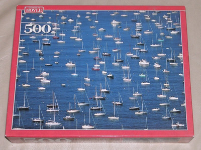 NEW 2000 Boat at Anchor Moorehead Port Ocean North Carolina Harbor 500 Pc Puzzle