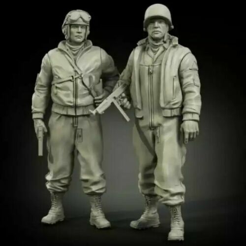 1/35 Resin Figure Model Kit Tank Crew War Infantry 8 Soldiers