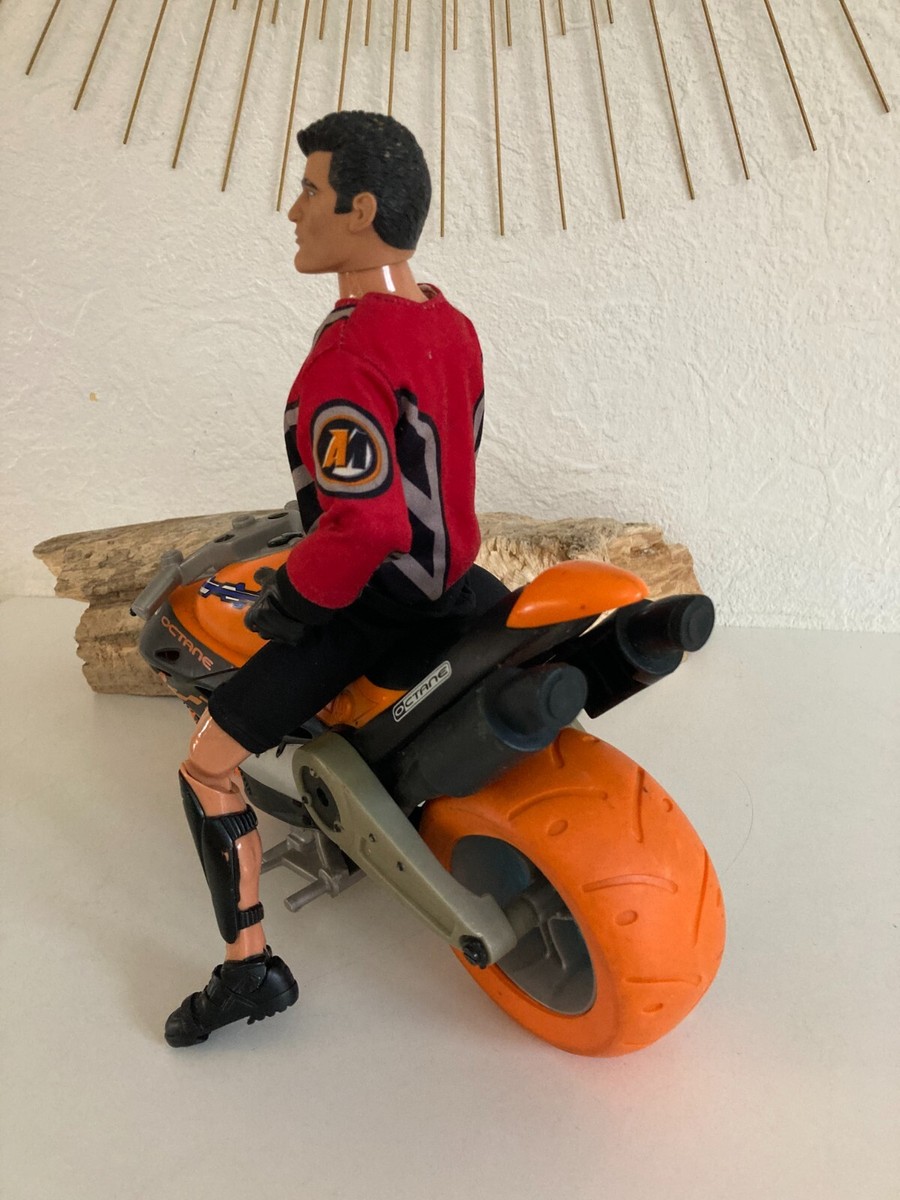 Action Man Moto Orange Octane Avec Figurine Hasbro - Vintage