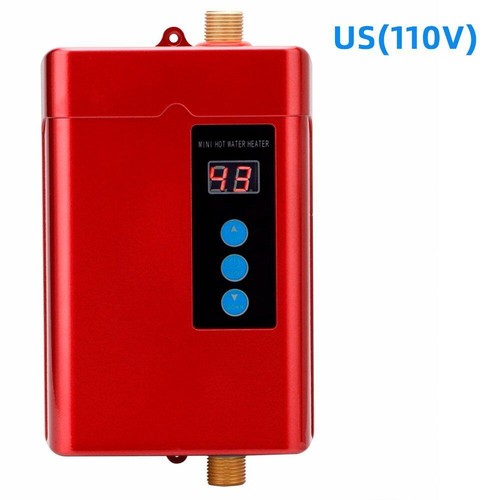 110V Electric Hot Tankless Water Heater Shower Instant Boiler Bathroom