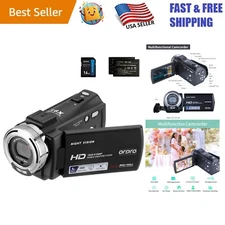 Lightweight HD Video Camcorder with Night Vision & 16GB Card - Remote Controlled