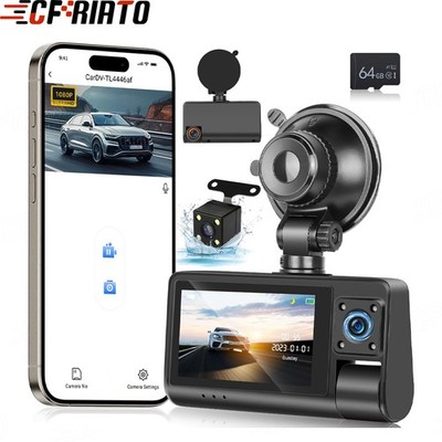 3.0'' 1080p Autokamera Dashcam DVR WiFi ADAS Parkmodus Video Recorder Sensor 64GB