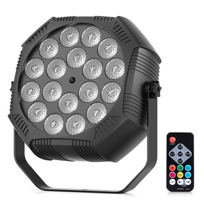 RGBW 18LED Par Light DMX Party DJ Lights Disco Show Stage Lighting Rechargeable