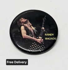 Vintage 1980'S OZZY OSBOURNE Estate of RANDY RHOADS Button Pinback ERROR Pin