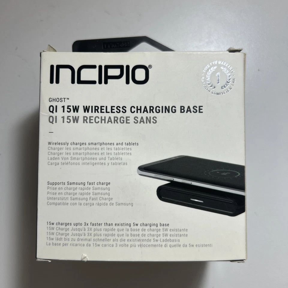 全新带盒 Incipio QI 15W 无线充电底座 — 第 2/4 张图片