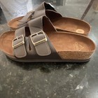 Cliffs by White Mountain Men's Brown Leather Double Buckle Slide Sandals 8 — photo 3