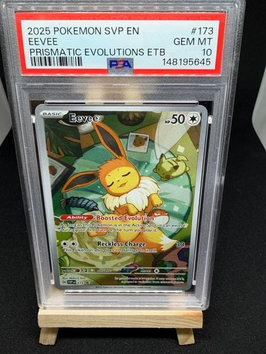 Pokémon TCG Eevee Prismatic Evolutions ETB Promo SVP 173 Gem Mint PSA 10