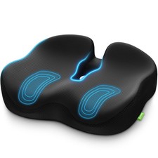 AUVON Ergonomic Donut Pillow Seat Cushion for Hemorrhoid  Tailbone Pain Reli...