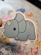 24 Cute Animal Stickers Random Laptop Water Bottle Skateboard Craft Large size