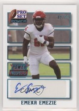 2021 Leaf Pro Set Power Platinum Spectrum Foil 32/99 Emeka Emezie Auto 0b5