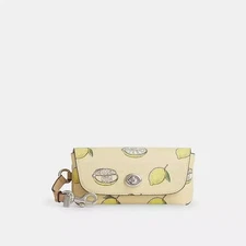 Coach Sunglass Case With Lemon Print Yellow Sv/Garden Glade Multi CAP11 