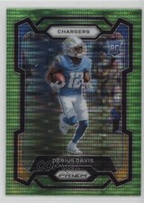 2023 Panini Prizm Rookies Neon Green Pulsar Prizm Derius Davis #351 14tz