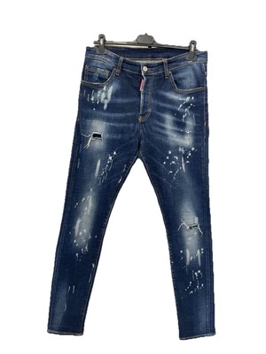 H73# Dsquared2 Cool Guy Distressed Paint-Splatter Jeans Men s Size 31 /31 US