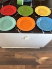 Fiestaware 10.5" Homer Laughlin Dinner Plates HLC USA Fiesta Lot of 6-different