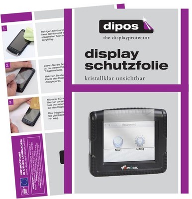 3x Schutzfolie klar für NavGear TourMate SLX-350 Displayschutzfolie Folie