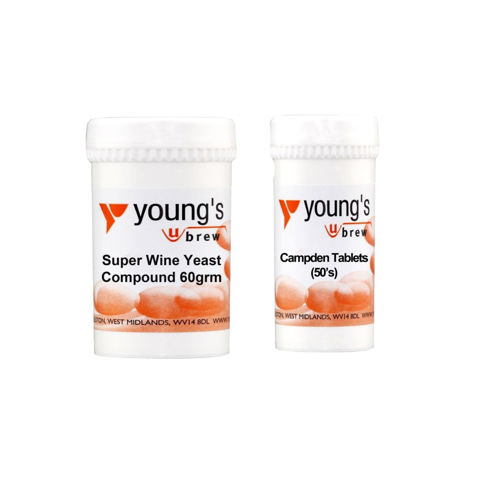 Young's Campden and Super Wine Yeast Compound Brewing Wine, Cider, Mead