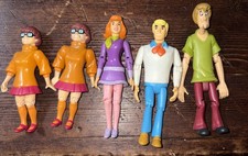 Scooby-Doo Action Figures Fred Daphne Velma Shaggy & Extra Velma Bundle Lot 2001