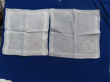 antique ladies hanky handkerchief with monogram G  white, hand done..