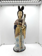 RARE Chinese Cloisonné Bronze Goddess w/ Ruyi Sceptre Antique China 35cm 3 kg