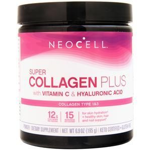 Neocell Super Collagen Plus with Vitamin C & Hyaluronic Acid Unflavored 6.46 oz