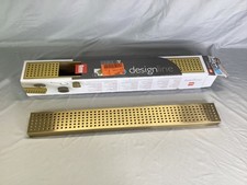 Oatey Designline 24 in. Brushed Gold Linear Shower Drain Square Grate COVER ONLY