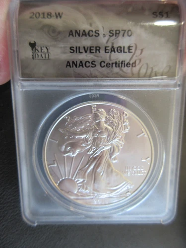 2018 W American Silver Eagle ANACS SP70 #0501809010100144