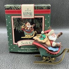 Vintage Hallmark Keepsake Santa Claus Sleigh ...