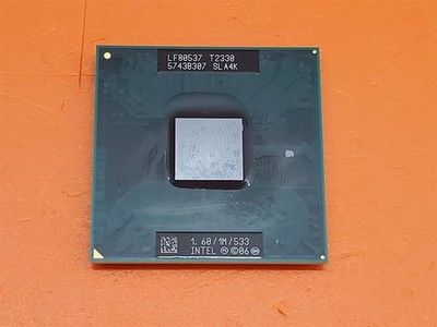       CPU Processor Intel Pentium T2330 Dual-Core SLA4K 1.6GHz Socket P