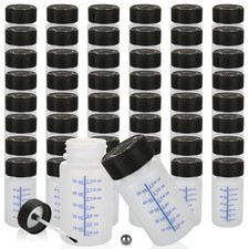 50 Pack 2 OZ Paint Touch Up Bottles with Caps Empty Touch Up Bottle 2 Ounce 60m