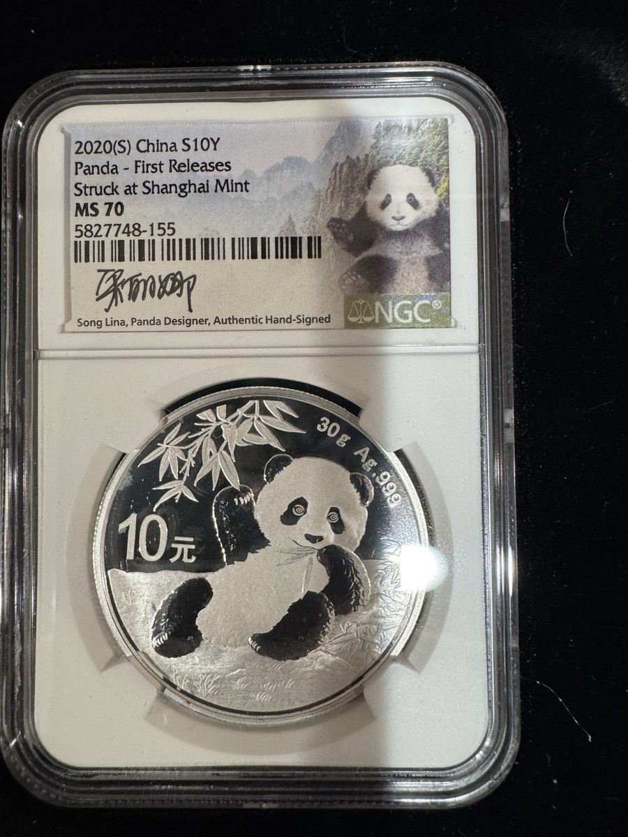2020 China Panda MS70 First Releases 3-Mint Signed Set | eBay