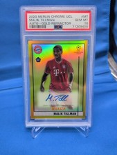 2020-21 Topps Merlin Chrome UEFA Malik Tillman Auto RC Gold Auto /50 PSA 10 🇺🇸