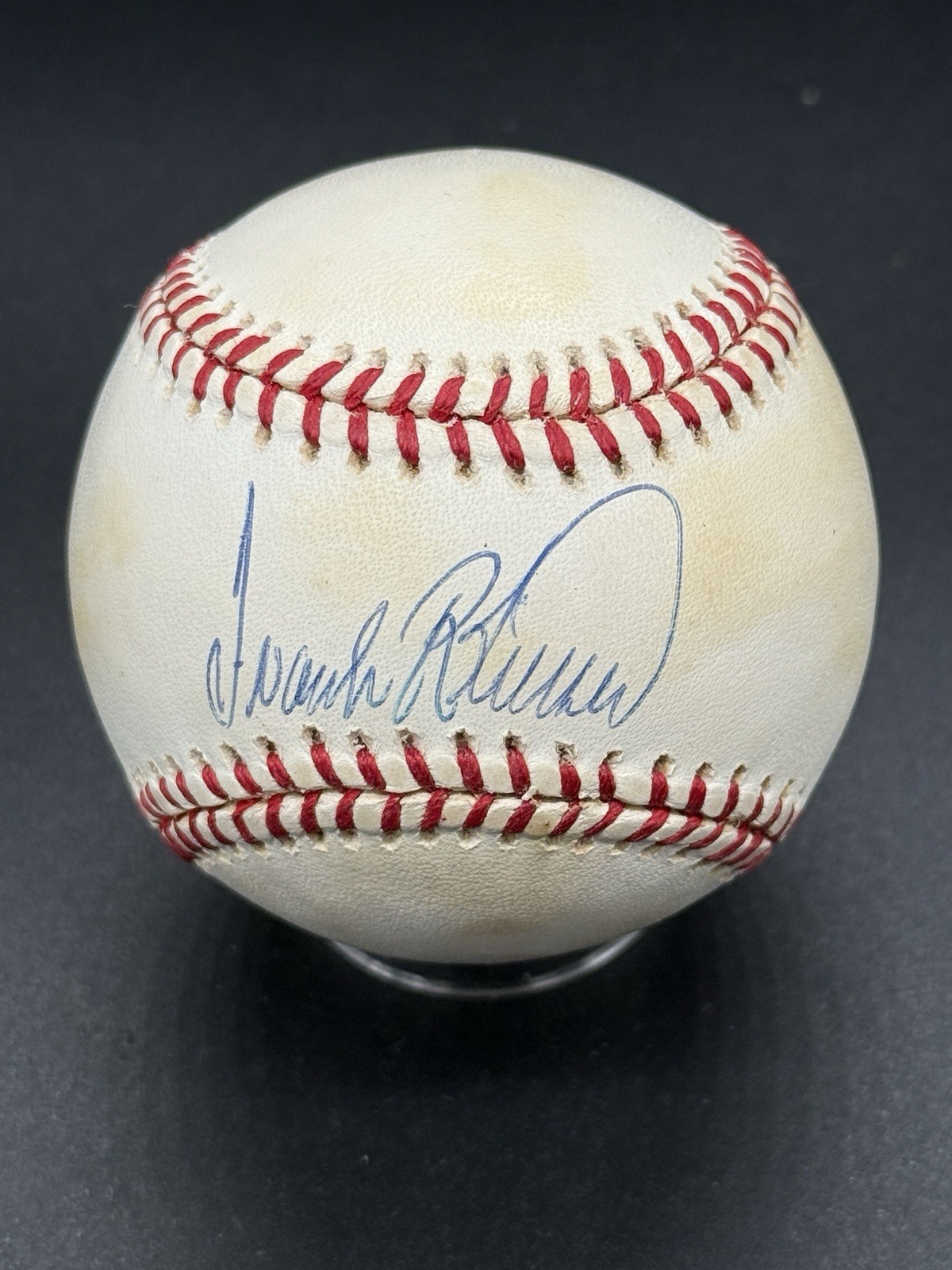Frank Robinson Autographed Signed American League baseball PSA COA auto ball 