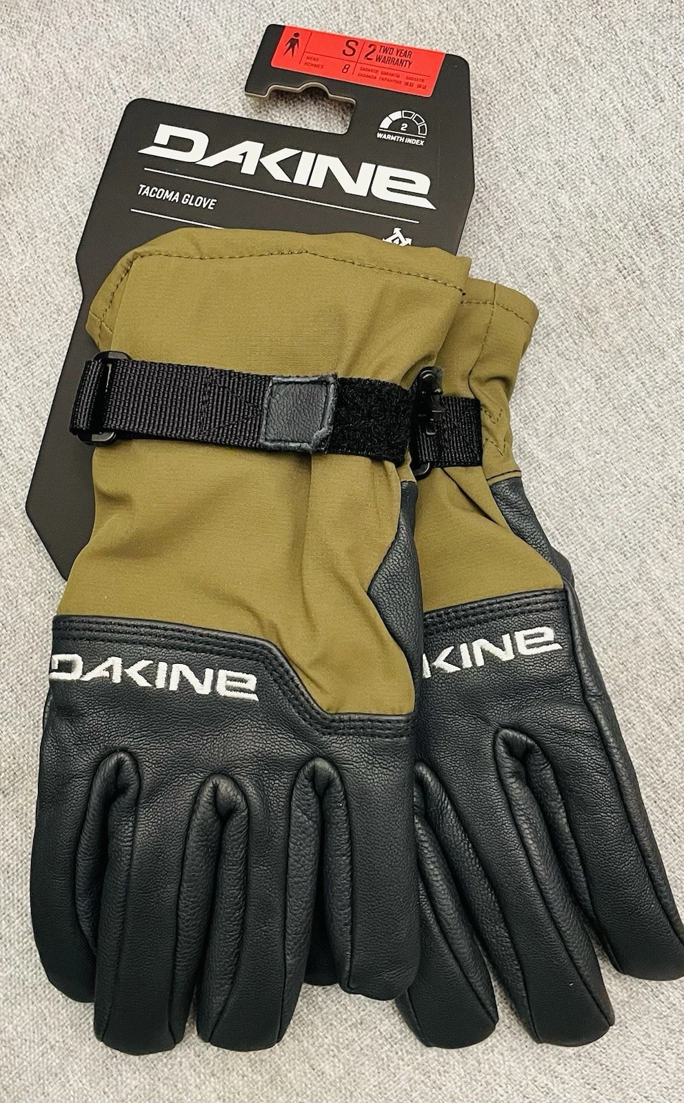 NWT Men's Size SMALL Dakine Tacoma Leather Insulated Gloves