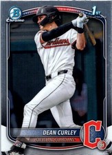 Dean Curley 2025 Bowman Draft Chrome #BDC-129 1st Bowman Cleveland Guardians