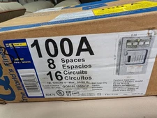 Square D QO816L100SC 100A 8-Space 16-Circuit Indoor Main Lug Load Center Panel