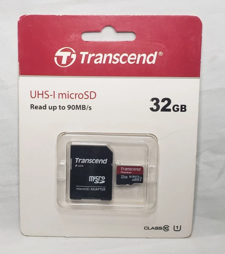 2GB Transcend microSD Memory Card con adattatore SD