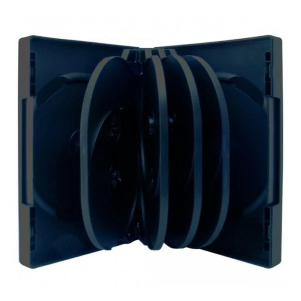 Boîtier rangement 10 CD / DVD épais. 33mm Noir 190x135x33mm - Photo 1/1
