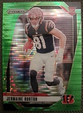 2024 Prizm Football Green Prizm Rookie Jermaine Burton #350 RC Cincinnati Bengal