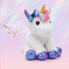 Barbie Unicorn Plush Pegasus Pink Wings Stuffed Animal Toy Does Not Talk