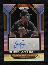 2023 Panini Prizm Signatures Silver Prizm Termarr Johnson #SIG-TJ Auto 0s1o